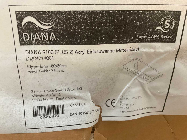Ideal Standard inbouwbad 180x80cm Diana S100 – foto 6 – kavel bij XL Auctions