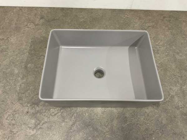 Novio opzetwastafel zonder kraangat 50x38cm Dacapo cement – foto 2 – kavel bij XL Auctions