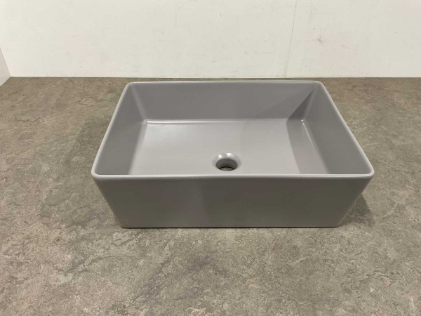 Novio opzetwastafel zonder kraangat 50x38cm Dacapo cement – foto 7 – kavel bij XL Auctions