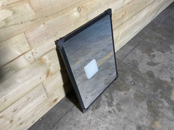 Vtwonen spiegel op kader 45x60cm Goodmorning zwart – foto 4 – kavel bij XL Auctions