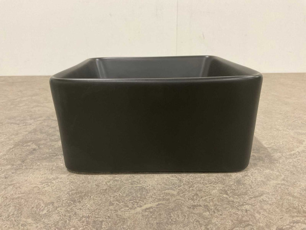 Beaux opzetfontein 24x24cm z/overloop Poitiers mat zwart – foto 2 – kavel bij XL Auctions