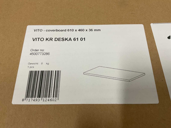 4x Alterna wastafelblad 61x46cm Vito hoogglans wit – foto 3 – kavel bij XL Auctions