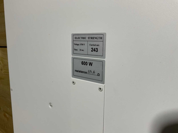 Saniselect infraroodpaneel 1185x585mm Kiara mat antraciet – foto 6 – kavel bij XL Auctions
