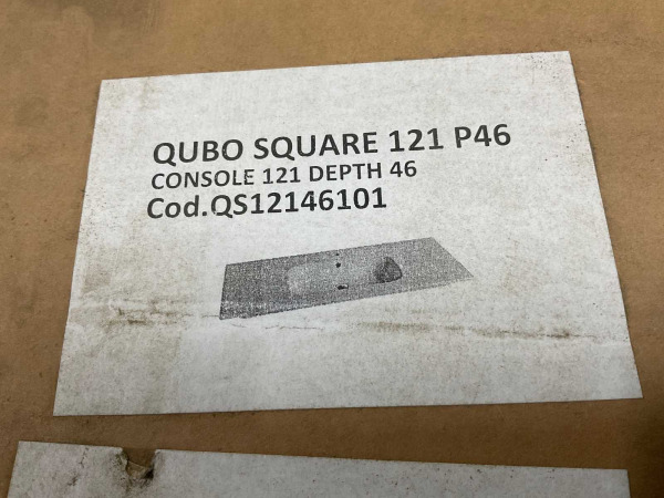 Qubo wastafel 1210x465x20mm Rocco mat wit – foto 7 – kavel bij XL Auctions
