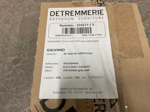 Detremmerie muurtablet 50cm met verborgen ophanging – foto 6 – kavel bij XL Auctions