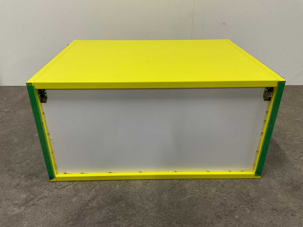 Detremmerie open onderkast 60x45x30cm mat gelakt geel – foto 2 – kavel bij XL Auctions