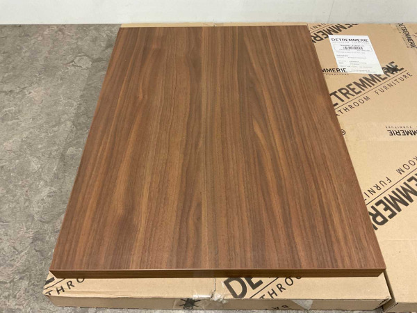 2x Detremmerie afdektablet 60x45x3,2cm Architect walnoot – foto 2 – kavel bij XL Auctions