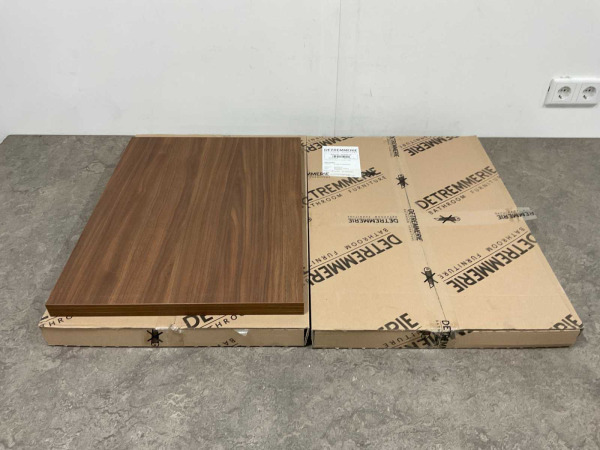 2x Detremmerie afdektablet 60x45x3,2cm Architect walnoot – foto 4 – kavel bij XL Auctions