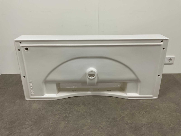 Hatria wastafel hangend 100x46,5cm Bahia13 wit – foto 3 – kavel bij XL Auctions