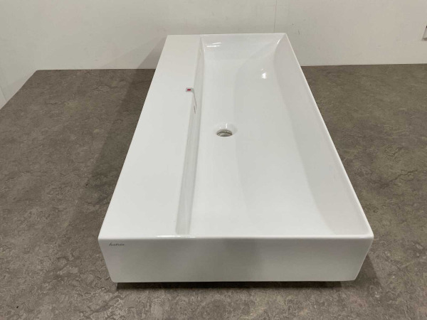 Hatria wastafel hangend 100x46,5cm Bahia13 wit – foto 5 – kavel bij XL Auctions