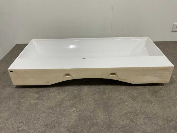 Hatria wastafel zonder kraangat 100x46,5cm Bahia13 wit – foto 3 – kavel bij XL Auctions