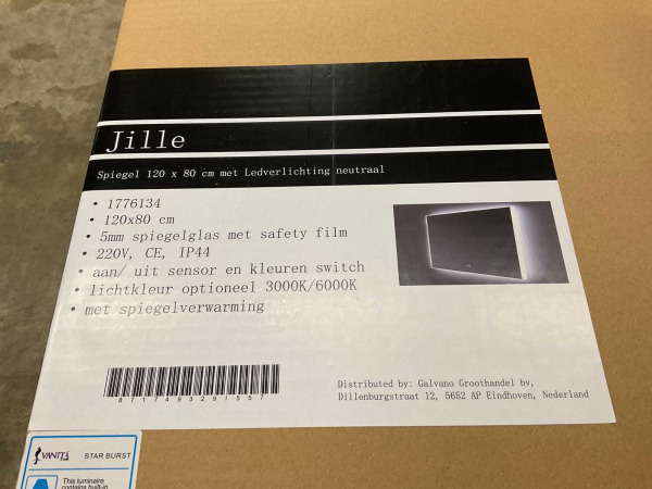 Royal Plaza spiegel 120x80cm ledverlichting Jille – foto 6 – kavel bij XL Auctions