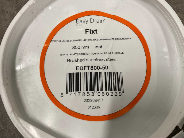 Easydrain afvoergoot 9,8x80cm m/rooster Fixt 50 rvs – foto 6 – kavel bij XL Auctions