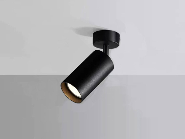 32x GU10 Opbouwspot Armatuur cilinder zand zwart draaibaar