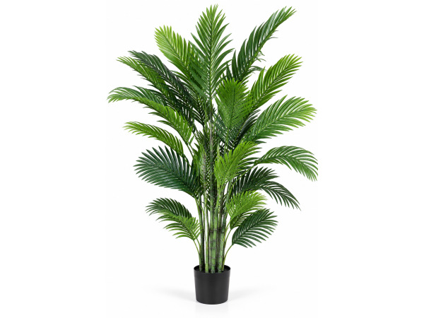 2x 260cm Real touch palm tree in plastic pot