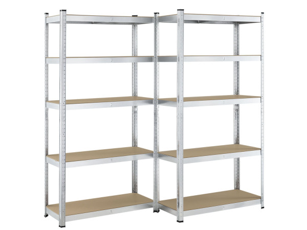 2 stuks Magazijnstelling - Basic - 180 x 90 x 40 cm