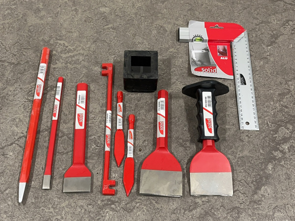Solid sloop- en metselgereedschap set 10-delig
