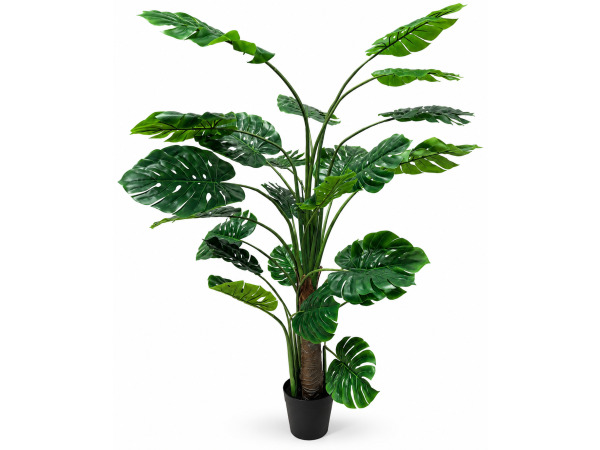 2x 135cm Real touch philodendron tree x 12 lvs, 7in pot