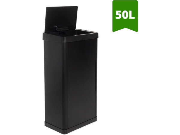 Push afvalbak zwart