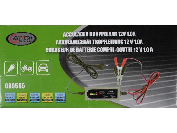 Hofftech Acculader Druppelaar - 12 Volt - 1.0 Ampere – foto 6 – kavel bij XL Auctions