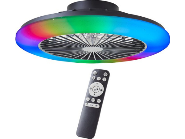 Brilliant Salerno LED plafondventilator zwart – foto 3 – kavel bij XL Auctions