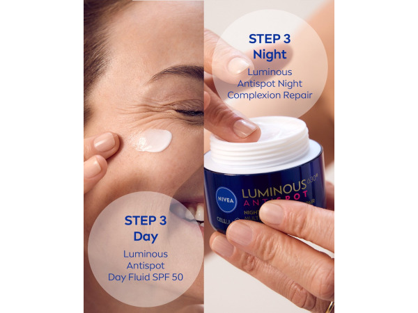 NIVEA LUMINOUS ANTI-SPOT Egaliserende Nachtcrème - 50 ml – foto 2 – kavel bij XL Auctions