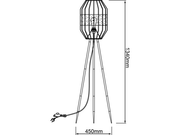 Brilliant Slope 93132/76 driepoot vloerlamp – foto 6 – kavel bij XL Auctions