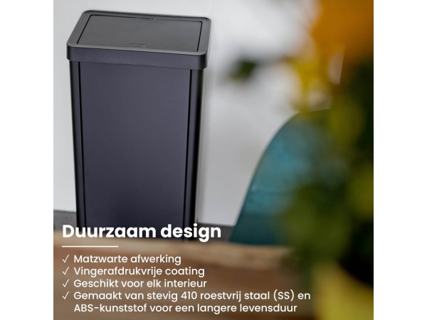 Push afvalbak zwart – foto 3 – kavel bij XL Auctions