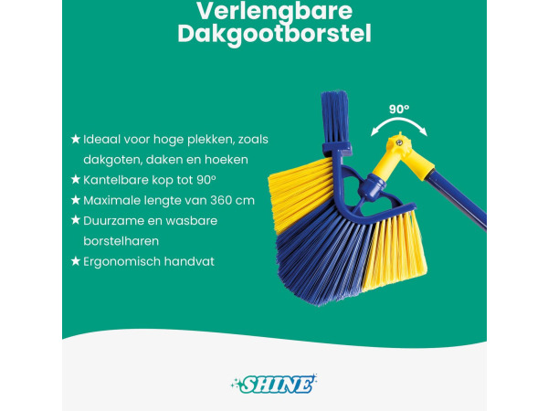 Shine multifunctionele hoek- en gootborstel – foto 2 – kavel bij XL Auctions