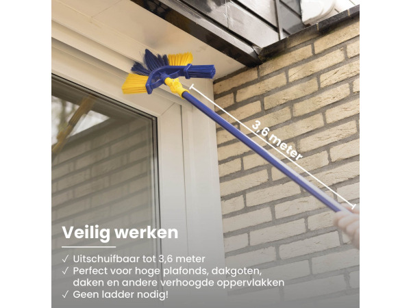 Shine multifunctionele hoek- en gootborstel – foto 3 – kavel bij XL Auctions