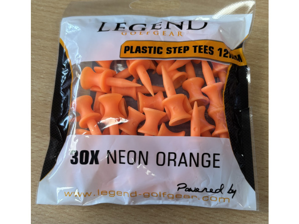 250x Golf tees 30 stuks per zakje oranje 18 mm