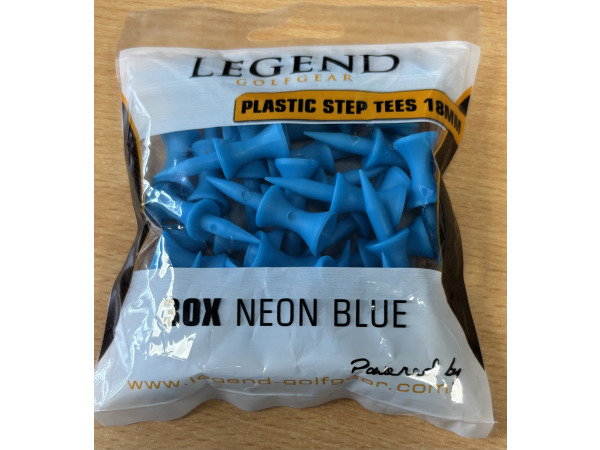 250x Golf tees per zakje 30. stuks 18mm blauw