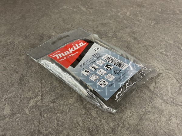 10x Makita metaalboor dubbelzijdig ø8x79mm HSS-G