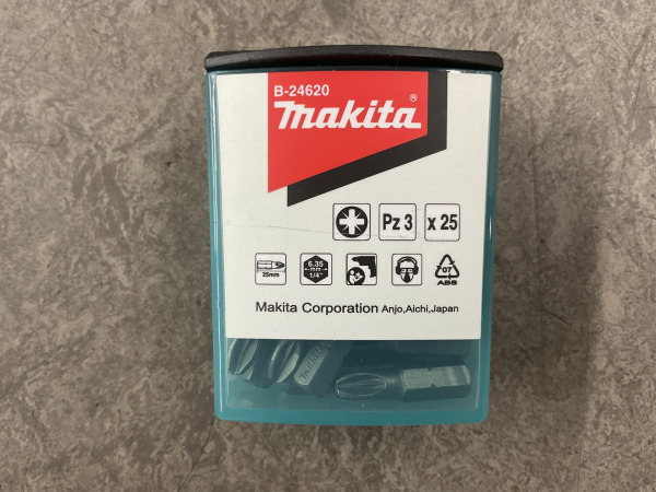 20x Makita schroefbit 25-pack PZ3x25mm B-24620