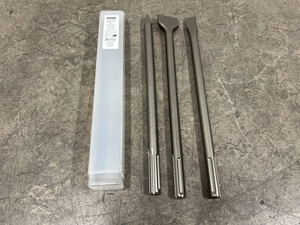 5x Hikoki beitel 400mm SDS-Max set 3-delig