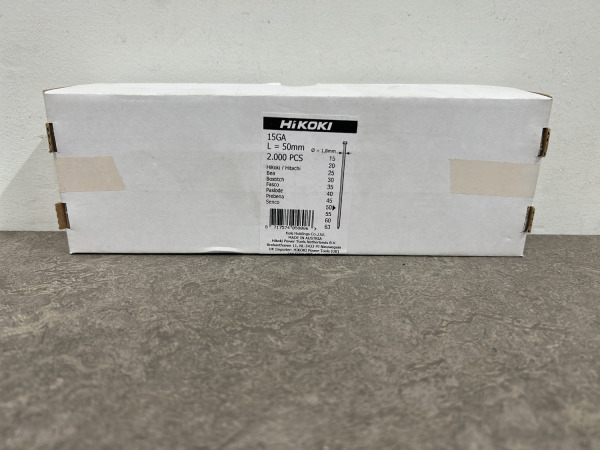 5x HiKOKI afwerkspijkers schuin 15GA 50mm 2000-pack