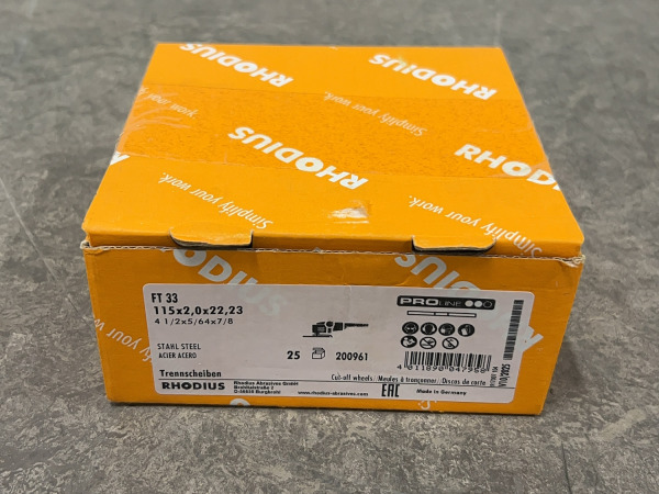 Rhodius slijpschijf ø115mm 25-pack