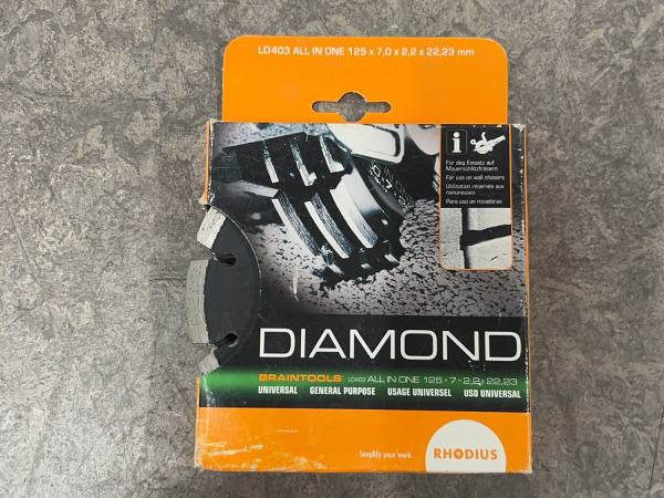 Rhodius diamantschijvensysteem ø125mm LD403 All-In-One