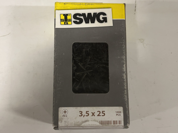 5x SWG snelbouwschroef met boorpunt ø3,5x25mm 200-pack