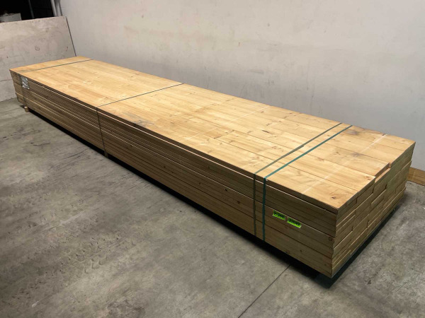 10x Vuren plank geschaafd - 540x23,5x3,8cm