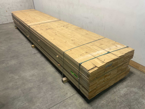 50x Vuren plank geschaafd 510x14,5x2cm