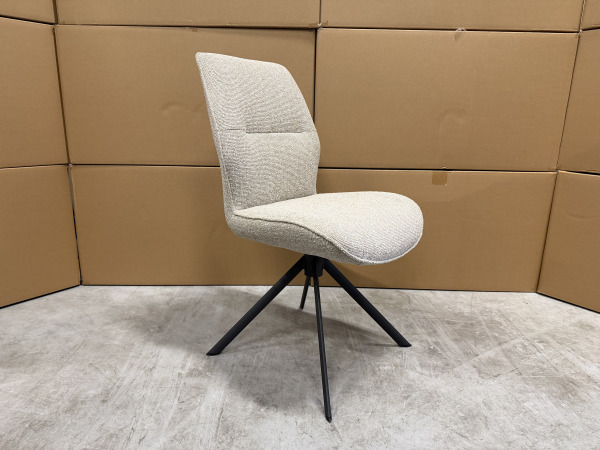 Stoel Mellow (set van 6) - draaibaar - boucle beige