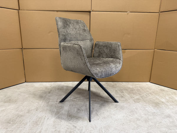 Eetkamerstoel Mellow (set van 6) - Stof - Taupe