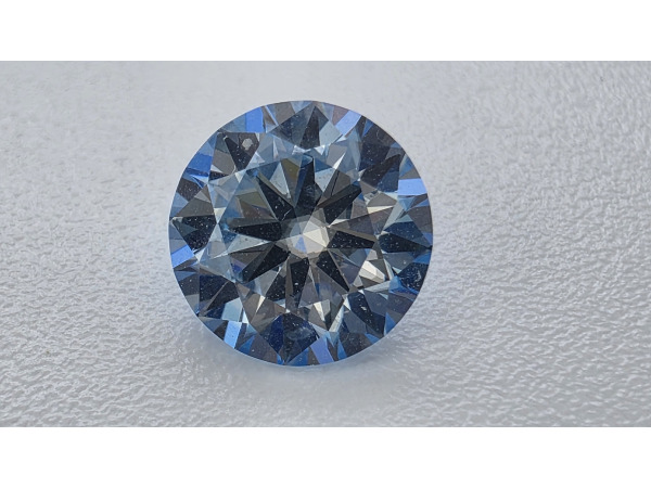Moissanite briljant 1.00 crt Blue ( GRA gecertificeerd )