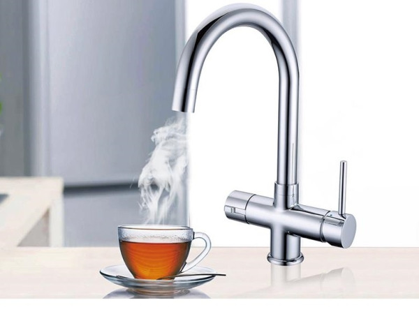 3-in-1 Kokend water kraan RVS