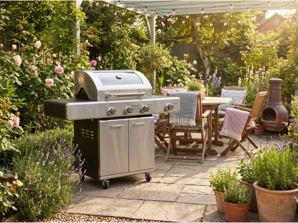 Gasbarbecue 3 branders RVS