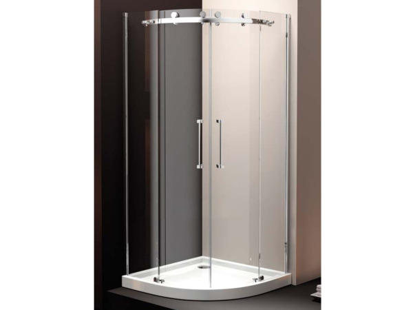 Douchecabine halfrond 90x90 cm - incl. douchebak