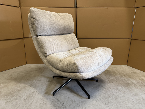 Fauteuil Loma (Set van 2) - Draaibaar - Weefstof - Liver