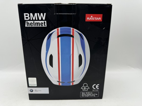 BMW Kinderhelm Wit/Blauw/ Rood 53-56cm