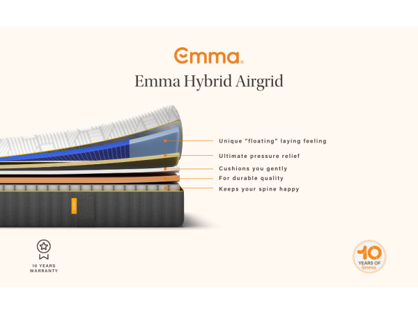 Emma Airgrid matras 200X200 cm Export voordeel! Refurbished